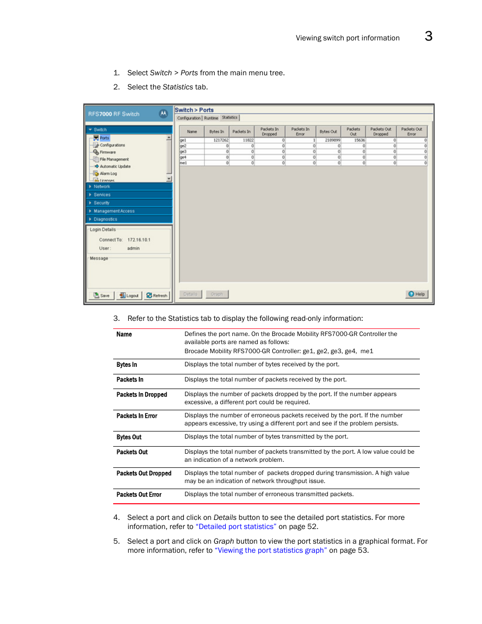 Brocade Mobility RFS7000-GR Controller System Reference Guide (Supporting software release 4.1.0.0-040GR and later) User Manual | Page 65 / 556