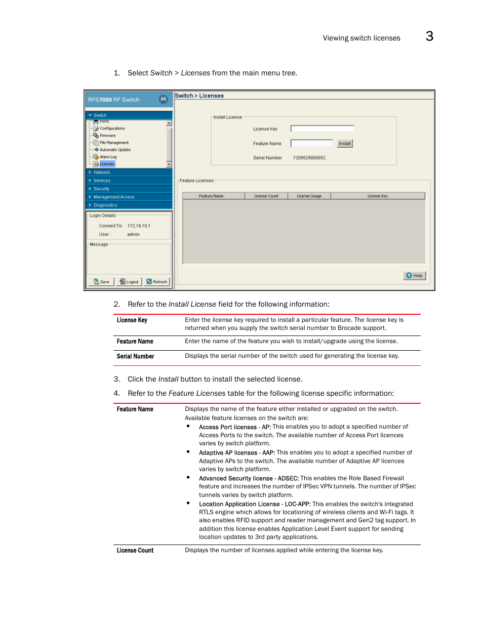 Brocade Mobility RFS7000-GR Controller System Reference Guide (Supporting software release 4.1.0.0-040GR and later) User Manual | Page 87 / 556