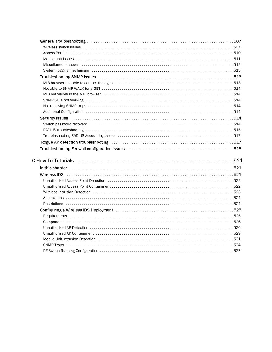 C how to tutorials | Brocade Mobility RFS7000-GR Controller System Reference Guide (Supporting software release 4.1.0.0-040GR and later) User Manual | Page 9 / 556