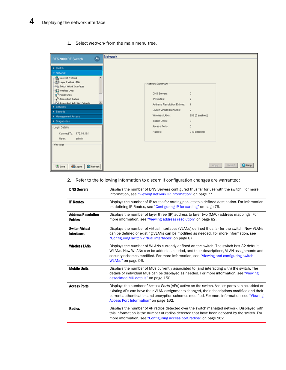 Brocade Mobility RFS7000-GR Controller System Reference Guide (Supporting software release 4.1.0.0-040GR and later) User Manual | Page 90 / 556