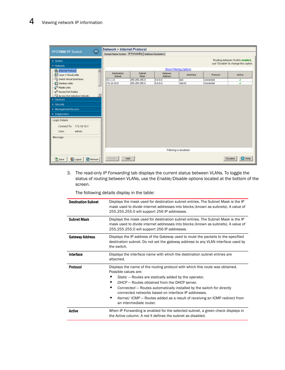 Brocade Mobility RFS7000-GR Controller System Reference Guide (Supporting software release 4.1.0.0-040GR and later) User Manual | Page 94 / 556