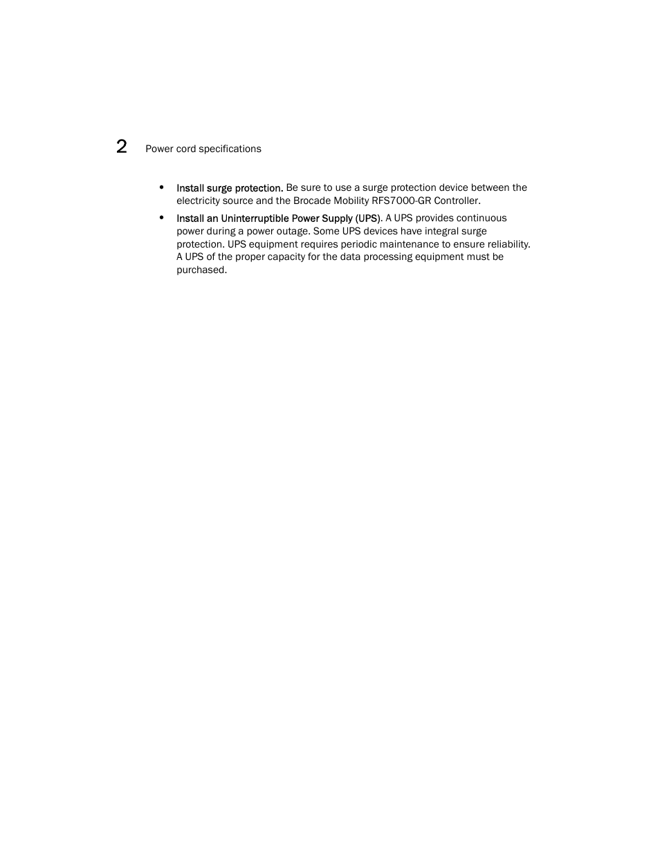 Brocade Mobility RFS7000-GR Controller Installation Guide (Supporting software release 4.1.0.0-040GR and later) User Manual | Page 14 / 43