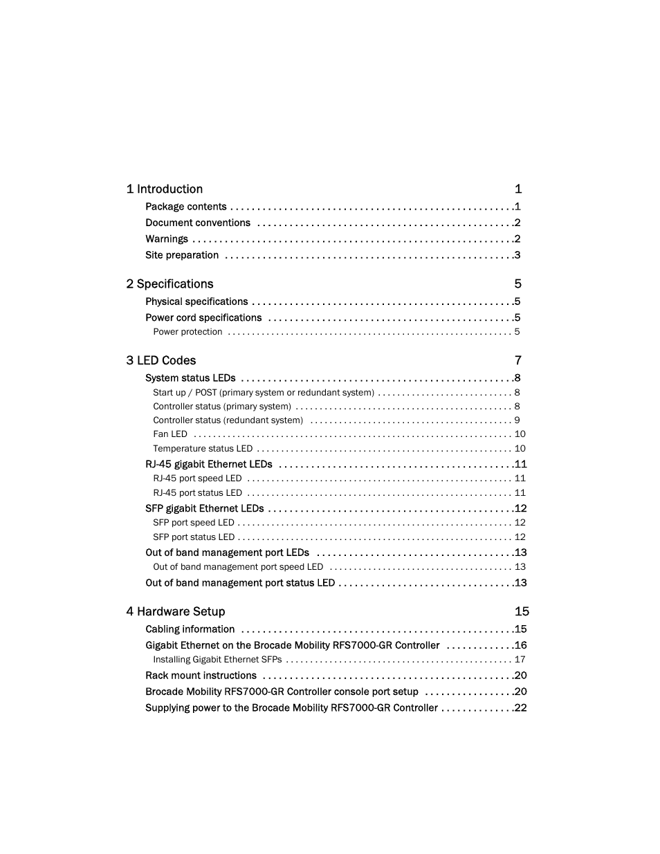 Brocade Mobility RFS7000-GR Controller Installation Guide (Supporting software release 4.1.0.0-040GR and later) User Manual | Page 3 / 43