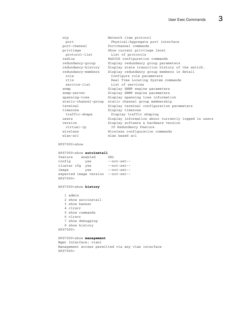Brocade Mobility RFS7000-GR Controller CLI Reference Guide (Supporting software release 4.1.0.0-040GR and later) User Manual | Page 133 / 607