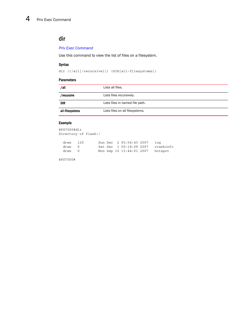 Brocade Mobility RFS7000-GR Controller CLI Reference Guide (Supporting software release 4.1.0.0-040GR and later) User Manual | Page 152 / 607