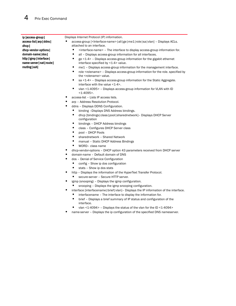 Brocade Mobility RFS7000-GR Controller CLI Reference Guide (Supporting software release 4.1.0.0-040GR and later) User Manual | Page 172 / 607