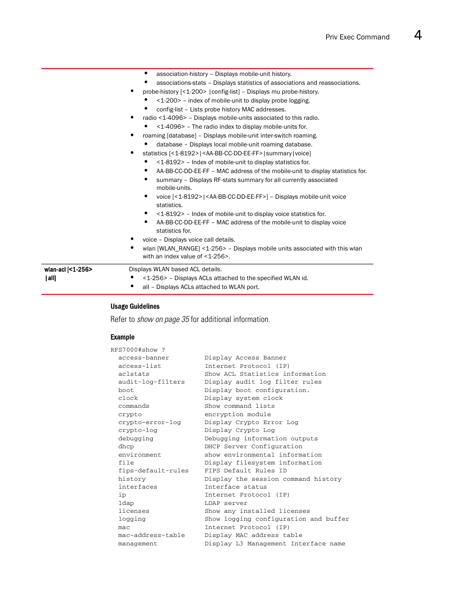 Brocade Mobility RFS7000-GR Controller CLI Reference Guide (Supporting software release 4.1.0.0-040GR and later) User Manual | Page 177 / 607