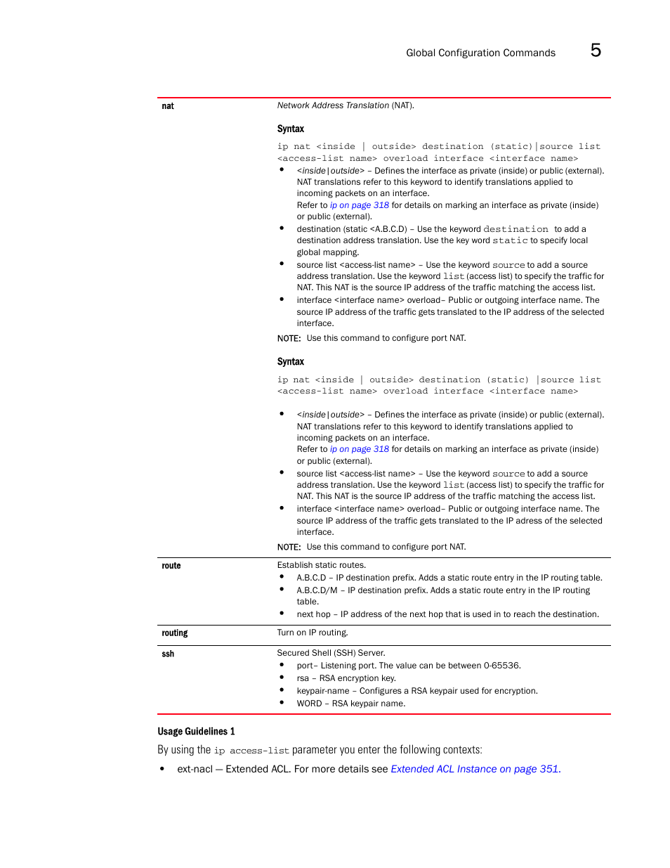 Brocade Mobility RFS7000-GR Controller CLI Reference Guide (Supporting software release 4.1.0.0-040GR and later) User Manual | Page 207 / 607