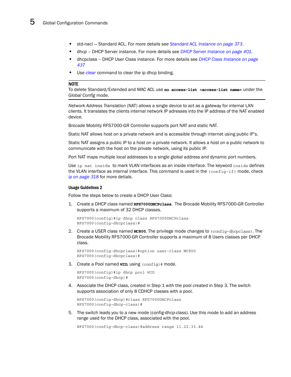 Brocade Mobility RFS7000-GR Controller CLI Reference Guide (Supporting software release 4.1.0.0-040GR and later) User Manual | Page 208 / 607