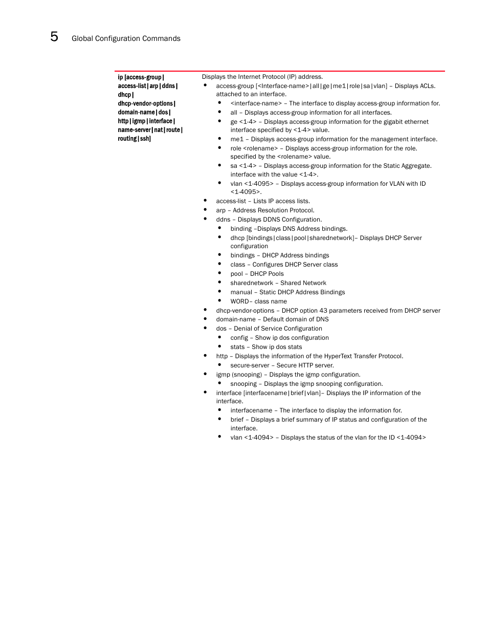 Brocade Mobility RFS7000-GR Controller CLI Reference Guide (Supporting software release 4.1.0.0-040GR and later) User Manual | Page 234 / 607