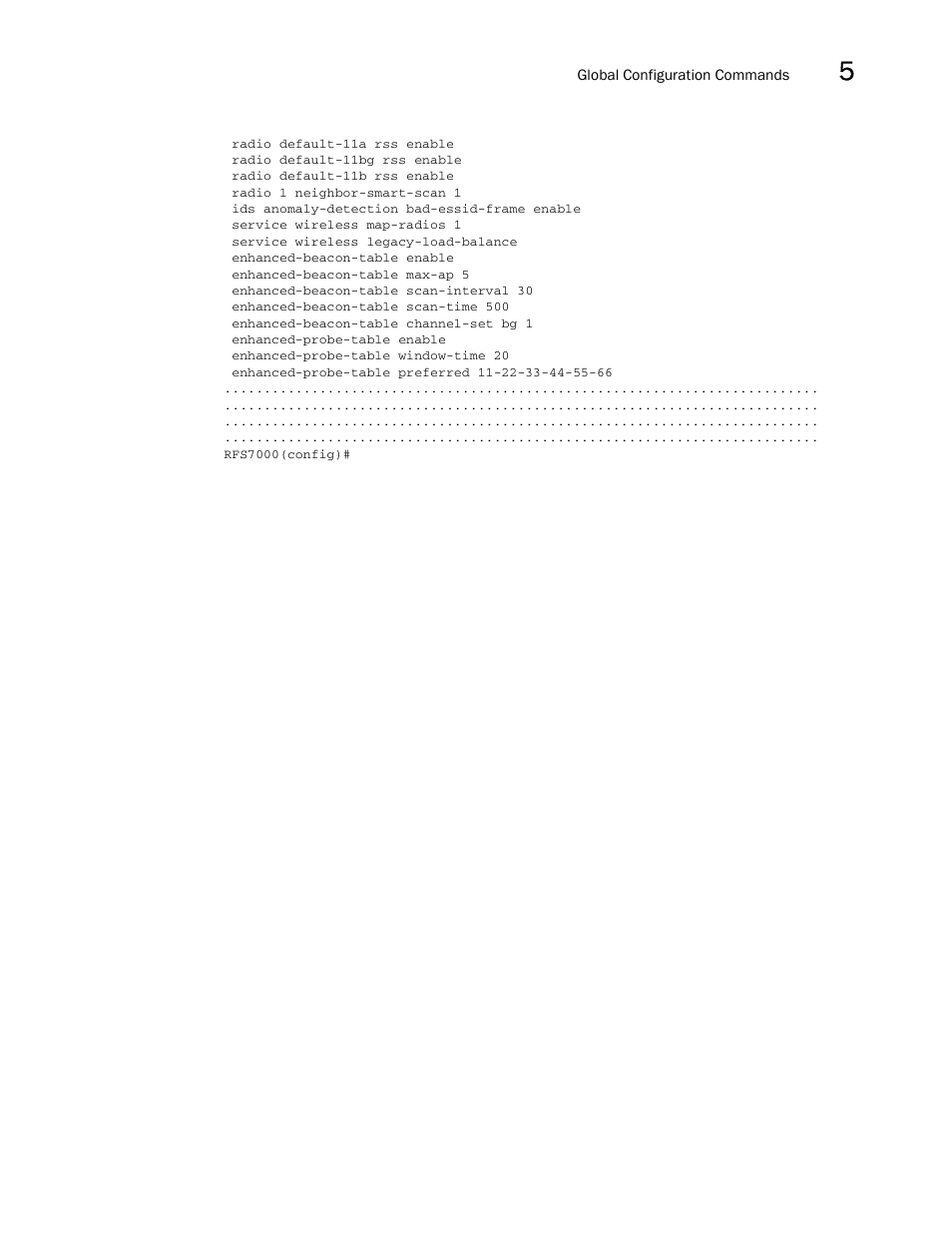 Brocade Mobility RFS7000-GR Controller CLI Reference Guide (Supporting software release 4.1.0.0-040GR and later) User Manual | Page 241 / 607