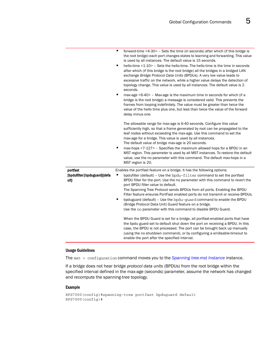 Brocade Mobility RFS7000-GR Controller CLI Reference Guide (Supporting software release 4.1.0.0-040GR and later) User Manual | Page 243 / 607