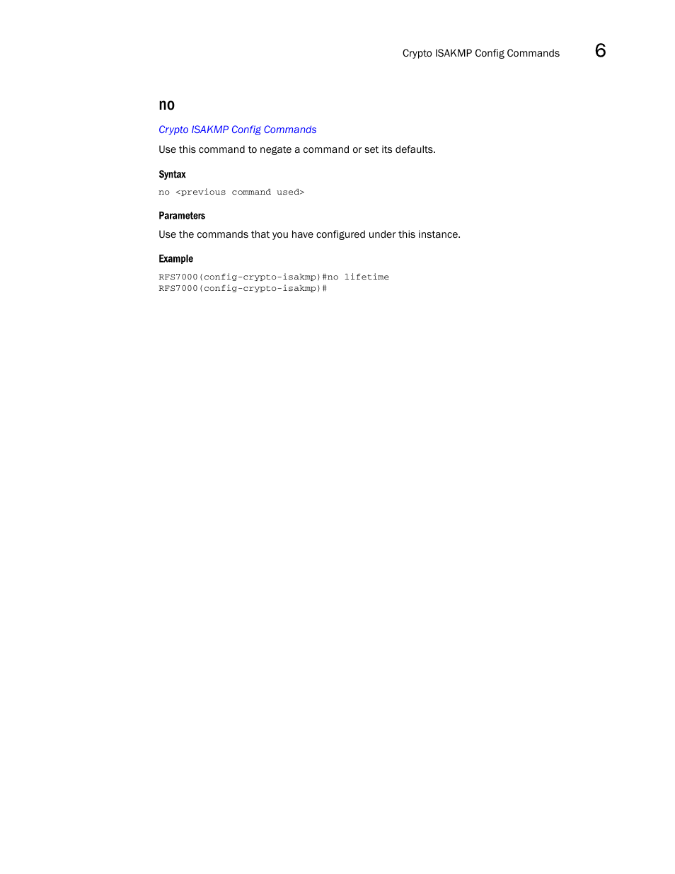 Brocade Mobility RFS7000-GR Controller CLI Reference Guide (Supporting software release 4.1.0.0-040GR and later) User Manual | Page 261 / 607