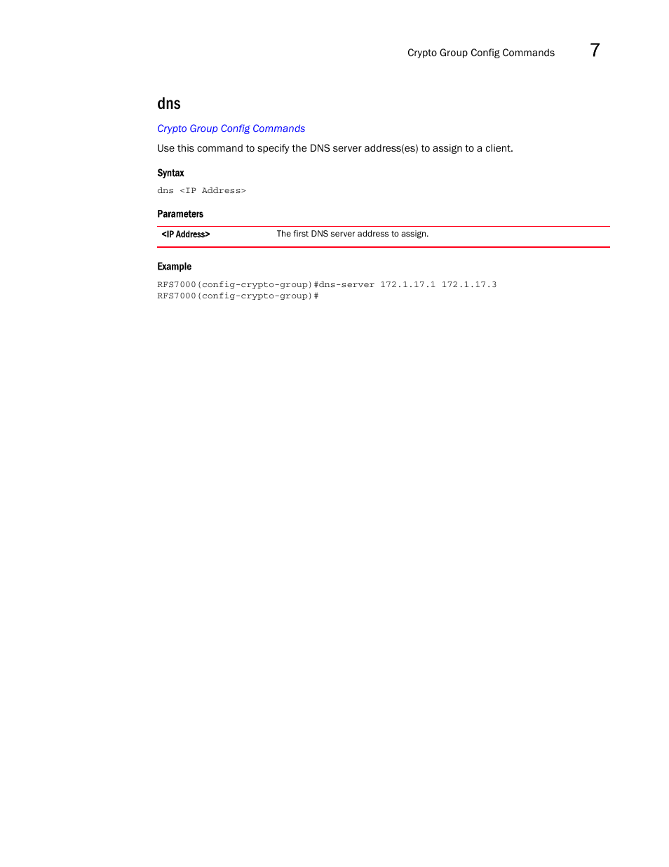 Brocade Mobility RFS7000-GR Controller CLI Reference Guide (Supporting software release 4.1.0.0-040GR and later) User Manual | Page 267 / 607