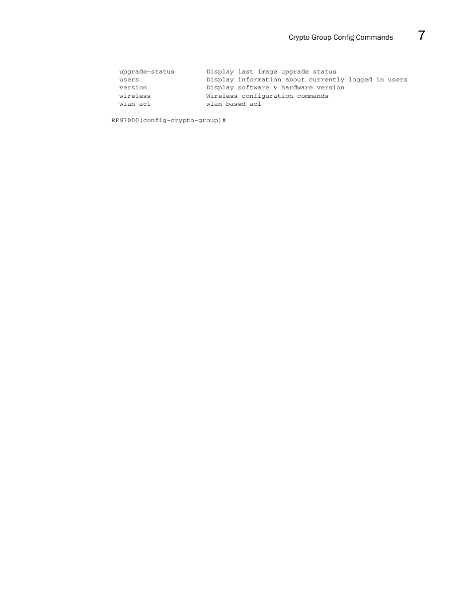 Brocade Mobility RFS7000-GR Controller CLI Reference Guide (Supporting software release 4.1.0.0-040GR and later) User Manual | Page 273 / 607