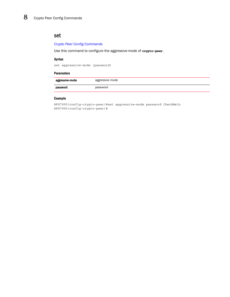 Brocade Mobility RFS7000-GR Controller CLI Reference Guide (Supporting software release 4.1.0.0-040GR and later) User Manual | Page 282 / 607