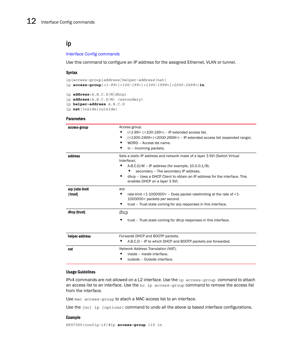 Brocade Mobility RFS7000-GR Controller CLI Reference Guide (Supporting software release 4.1.0.0-040GR and later) User Manual | Page 332 / 607