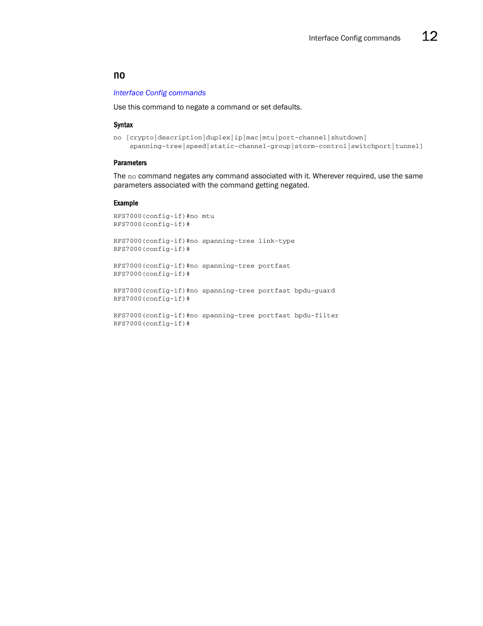 Brocade Mobility RFS7000-GR Controller CLI Reference Guide (Supporting software release 4.1.0.0-040GR and later) User Manual | Page 337 / 607