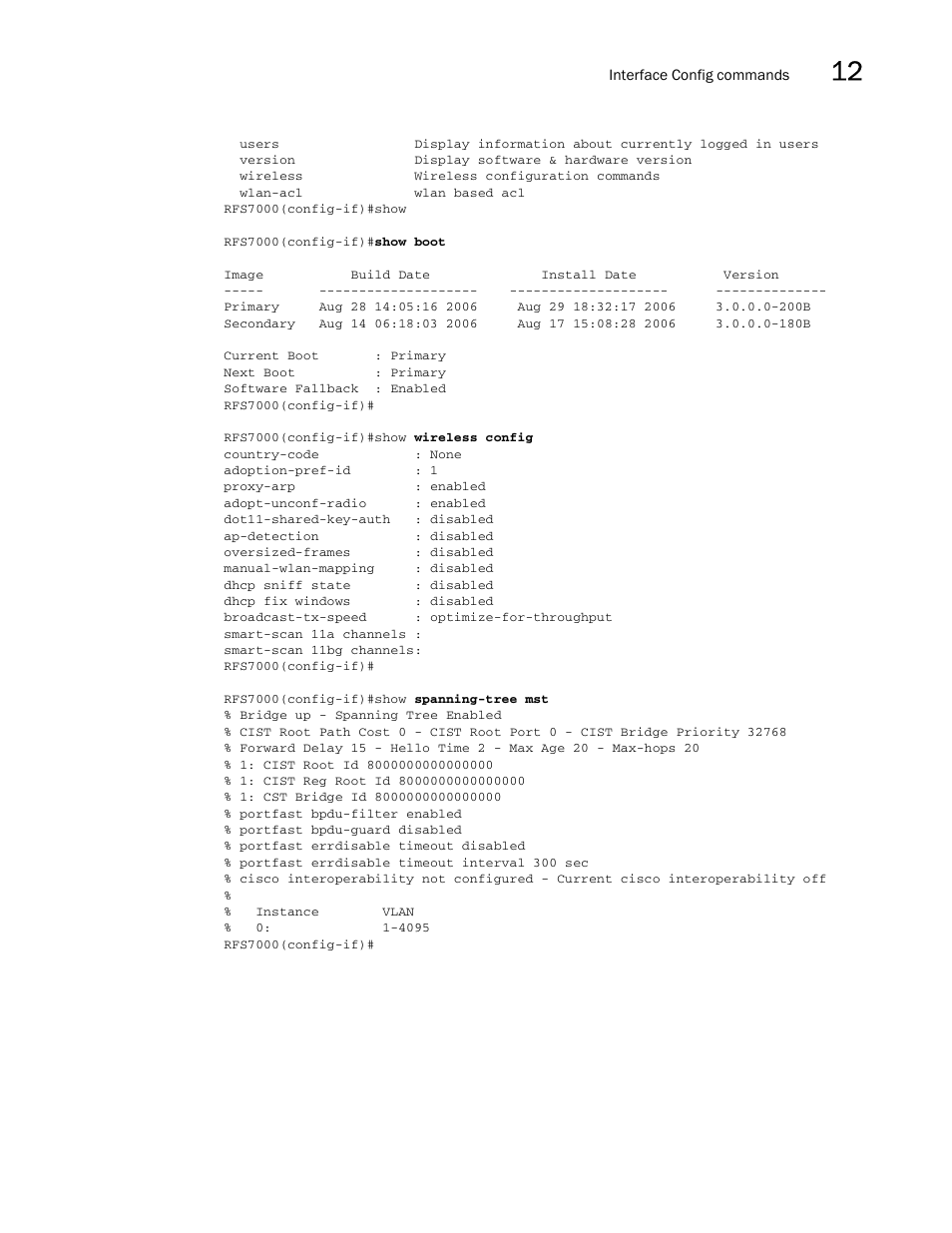 Brocade Mobility RFS7000-GR Controller CLI Reference Guide (Supporting software release 4.1.0.0-040GR and later) User Manual | Page 341 / 607