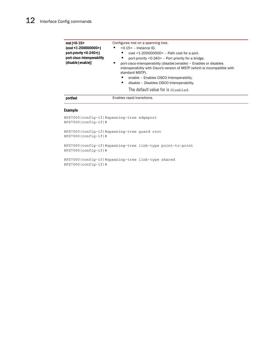 Brocade Mobility RFS7000-GR Controller CLI Reference Guide (Supporting software release 4.1.0.0-040GR and later) User Manual | Page 344 / 607