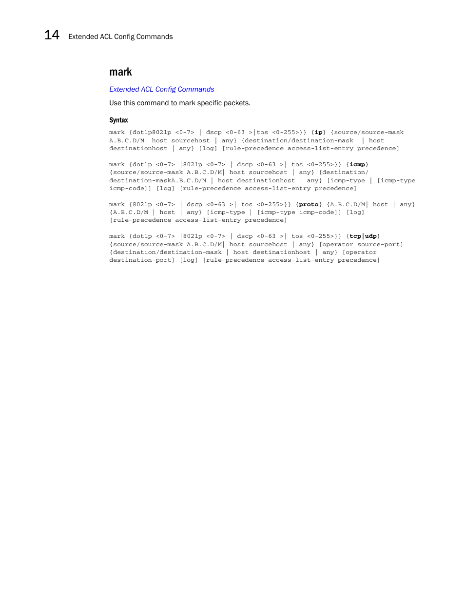 Mark | Brocade Mobility RFS7000-GR Controller CLI Reference Guide (Supporting software release 4.1.0.0-040GR and later) User Manual | Page 374 / 607