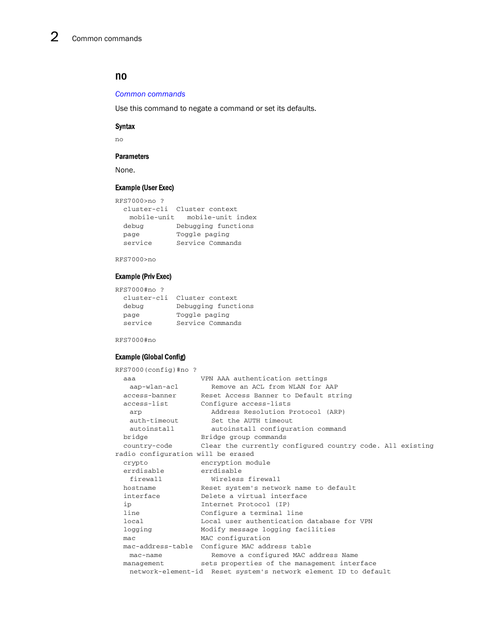 Brocade Mobility RFS7000-GR Controller CLI Reference Guide (Supporting software release 4.1.0.0-040GR and later) User Manual | Page 38 / 607