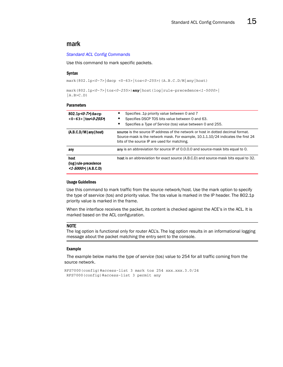 Mark | Brocade Mobility RFS7000-GR Controller CLI Reference Guide (Supporting software release 4.1.0.0-040GR and later) User Manual | Page 393 / 607