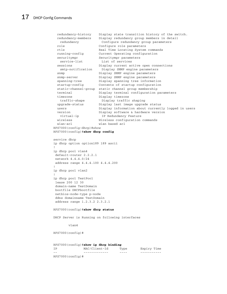 Brocade Mobility RFS7000-GR Controller CLI Reference Guide (Supporting software release 4.1.0.0-040GR and later) User Manual | Page 446 / 607