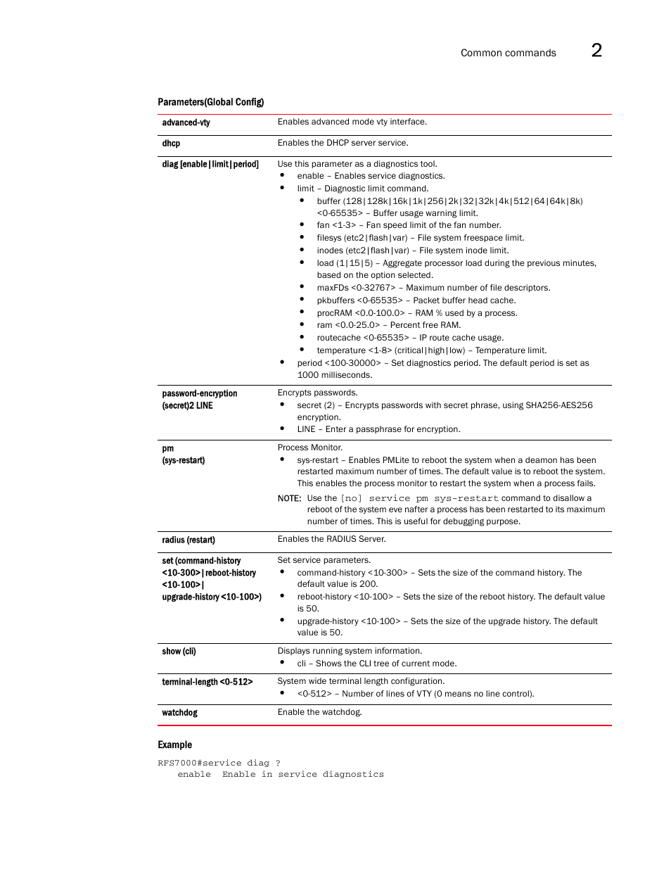 Brocade Mobility RFS7000-GR Controller CLI Reference Guide (Supporting software release 4.1.0.0-040GR and later) User Manual | Page 47 / 607