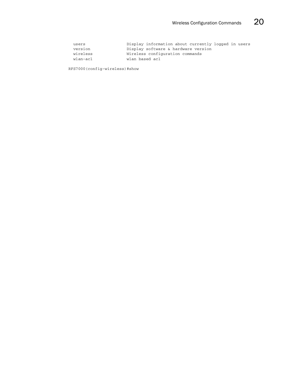 Brocade Mobility RFS7000-GR Controller CLI Reference Guide (Supporting software release 4.1.0.0-040GR and later) User Manual | Page 555 / 607