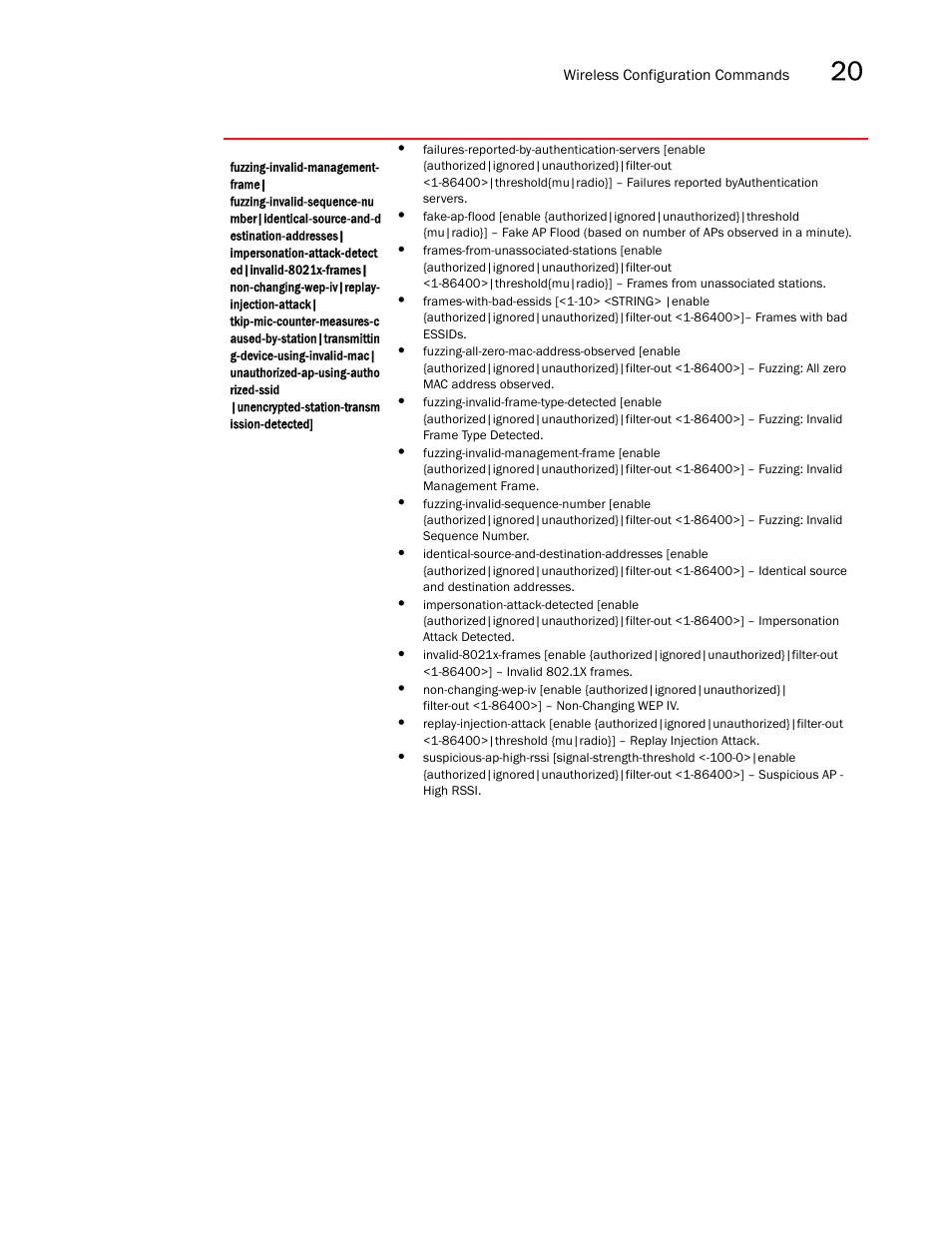 Brocade Mobility RFS7000-GR Controller CLI Reference Guide (Supporting software release 4.1.0.0-040GR and later) User Manual | Page 559 / 607