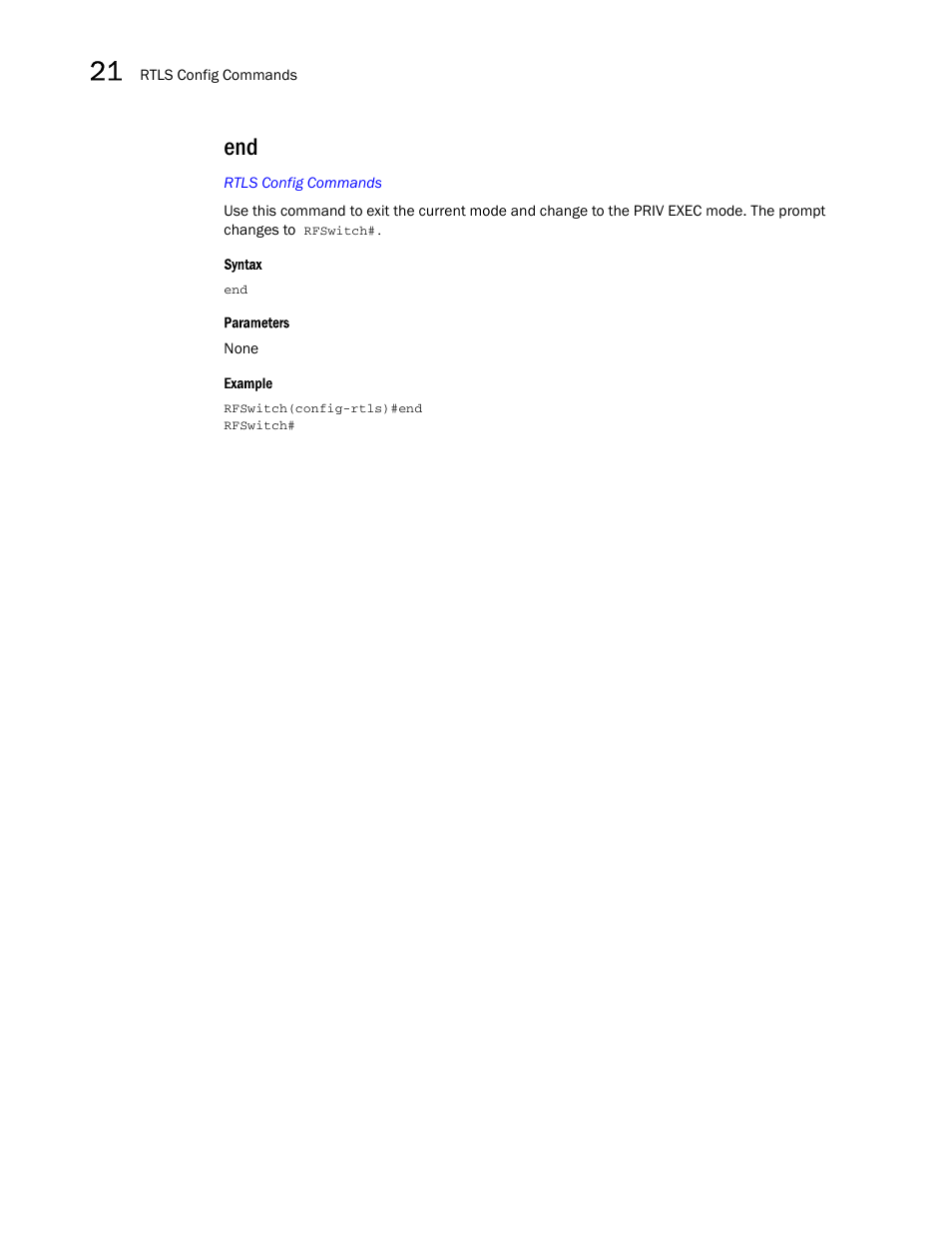 Brocade Mobility RFS7000-GR Controller CLI Reference Guide (Supporting software release 4.1.0.0-040GR and later) User Manual | Page 578 / 607