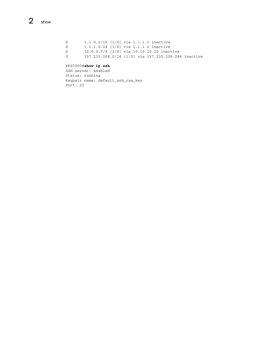 Brocade Mobility RFS7000-GR Controller CLI Reference Guide (Supporting software release 4.1.0.0-040GR and later) User Manual | Page 70 / 607