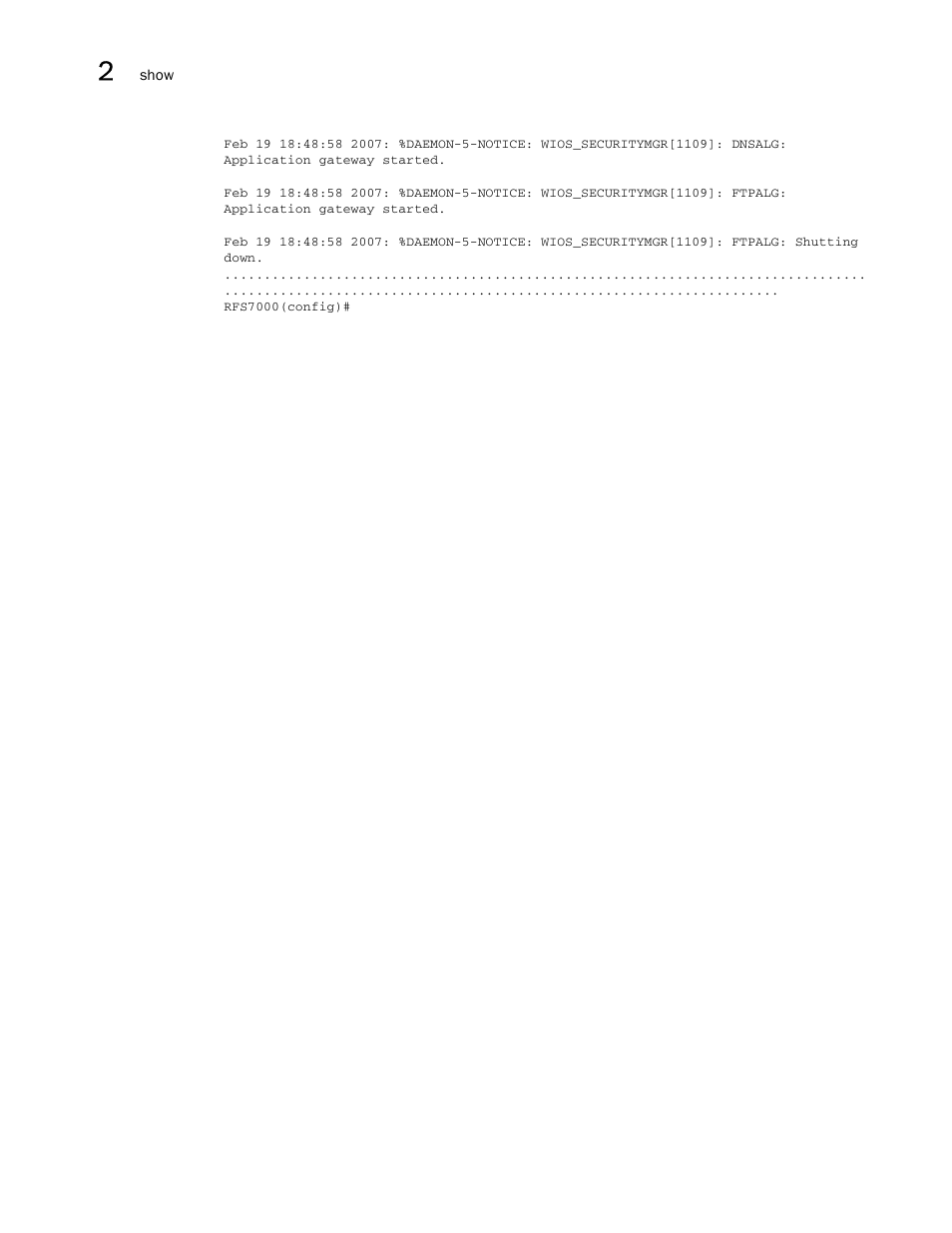 Brocade Mobility RFS7000-GR Controller CLI Reference Guide (Supporting software release 4.1.0.0-040GR and later) User Manual | Page 74 / 607