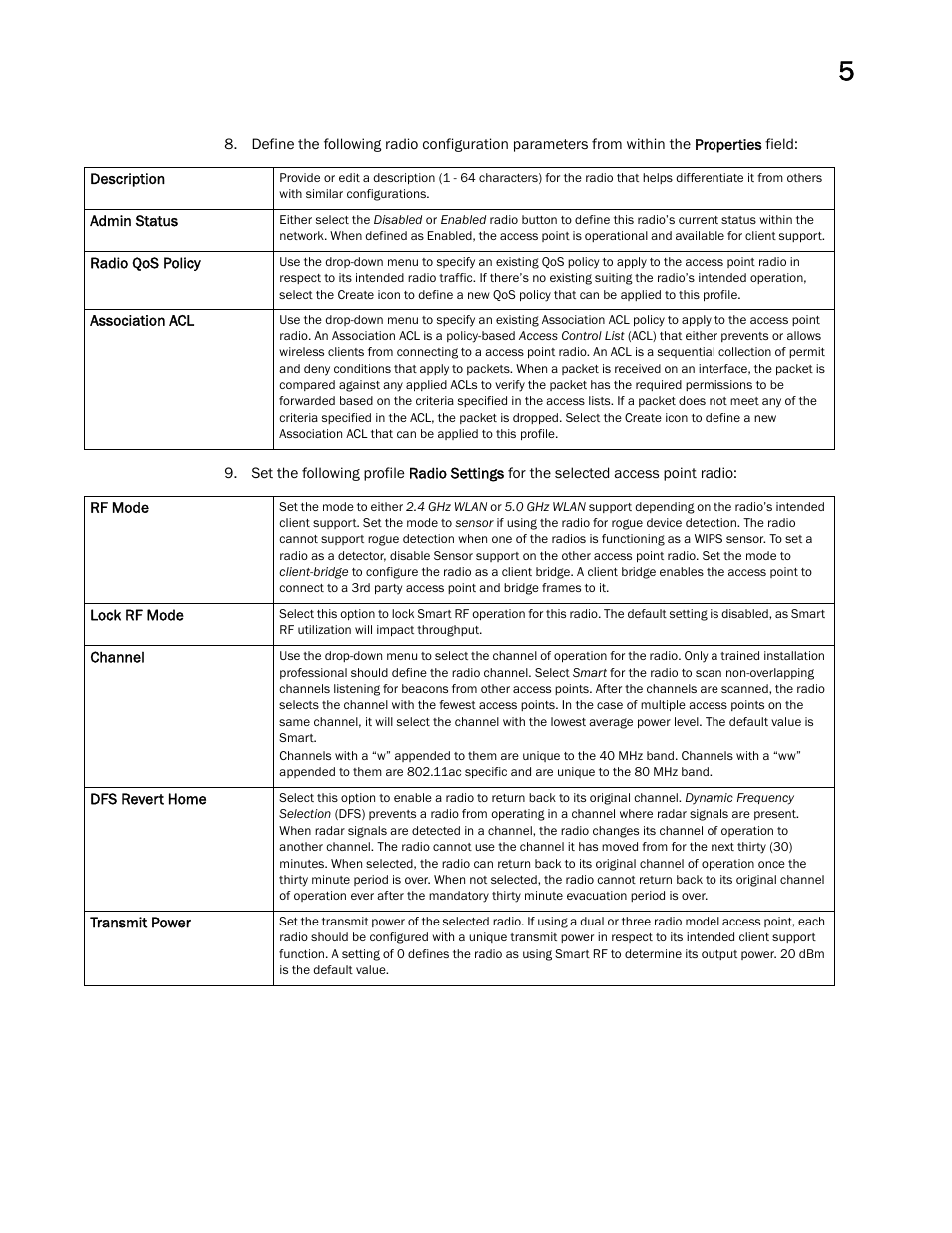 Brocade Mobility Access Point System Reference Guide (Supporting software release 5.5.0.0 and later) User Manual | Page 107 / 854