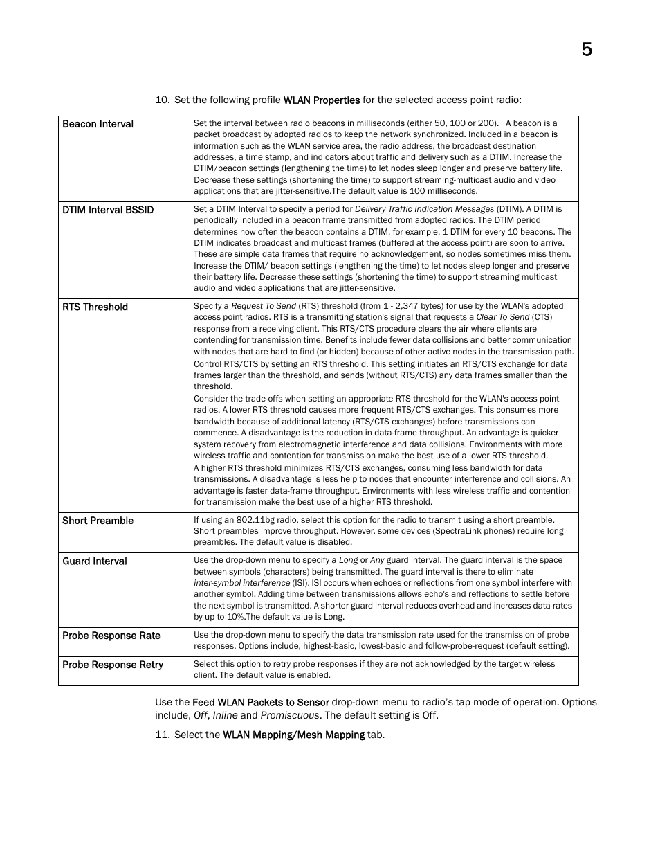 Brocade Mobility Access Point System Reference Guide (Supporting software release 5.5.0.0 and later) User Manual | Page 109 / 854