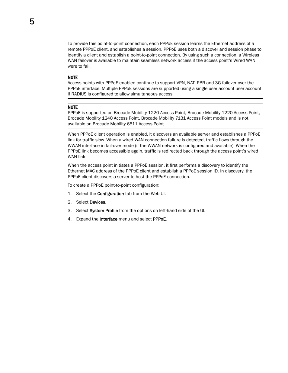 Brocade Mobility Access Point System Reference Guide (Supporting software release 5.5.0.0 and later) User Manual | Page 118 / 854