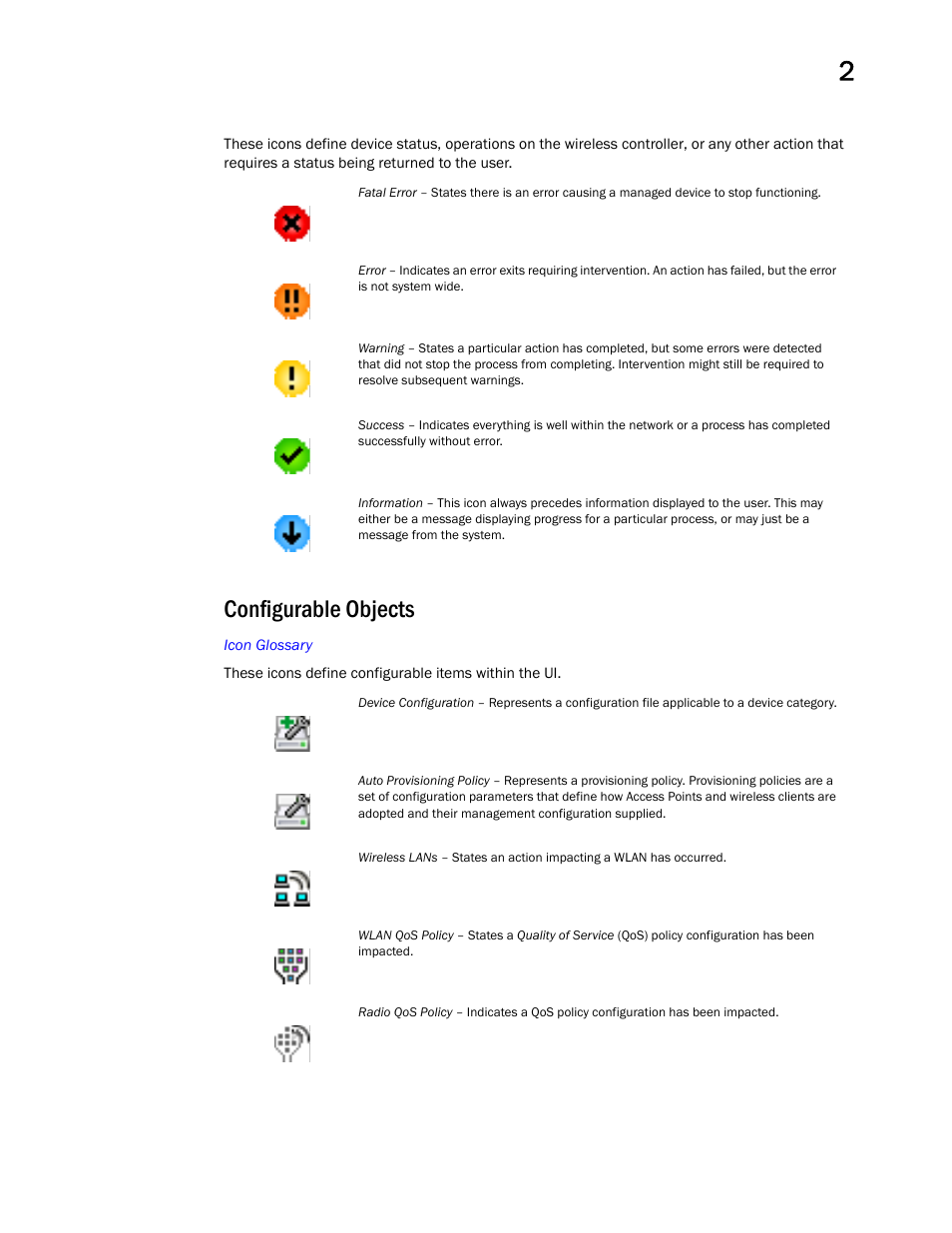 Configurable objects | Brocade Mobility Access Point System Reference Guide (Supporting software release 5.5.0.0 and later) User Manual | Page 19 / 854