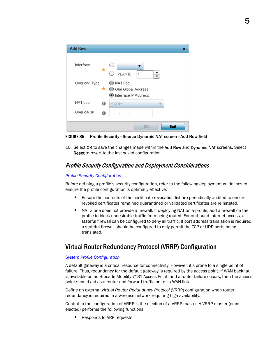 Brocade Mobility Access Point System Reference Guide (Supporting software release 5.5.0.0 and later) User Manual | Page 197 / 854