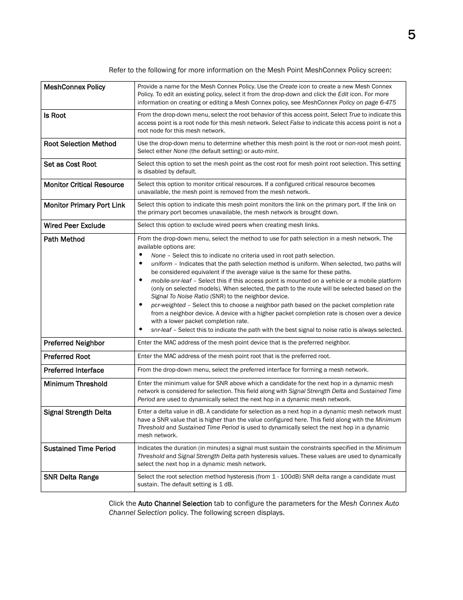 Brocade Mobility Access Point System Reference Guide (Supporting software release 5.5.0.0 and later) User Manual | Page 213 / 854