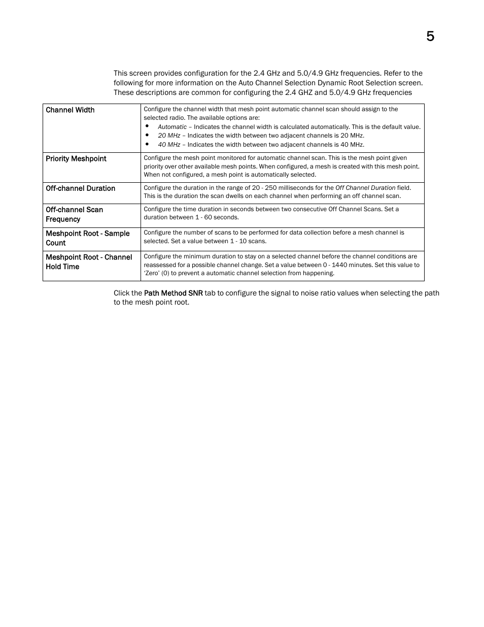 Brocade Mobility Access Point System Reference Guide (Supporting software release 5.5.0.0 and later) User Manual | Page 215 / 854