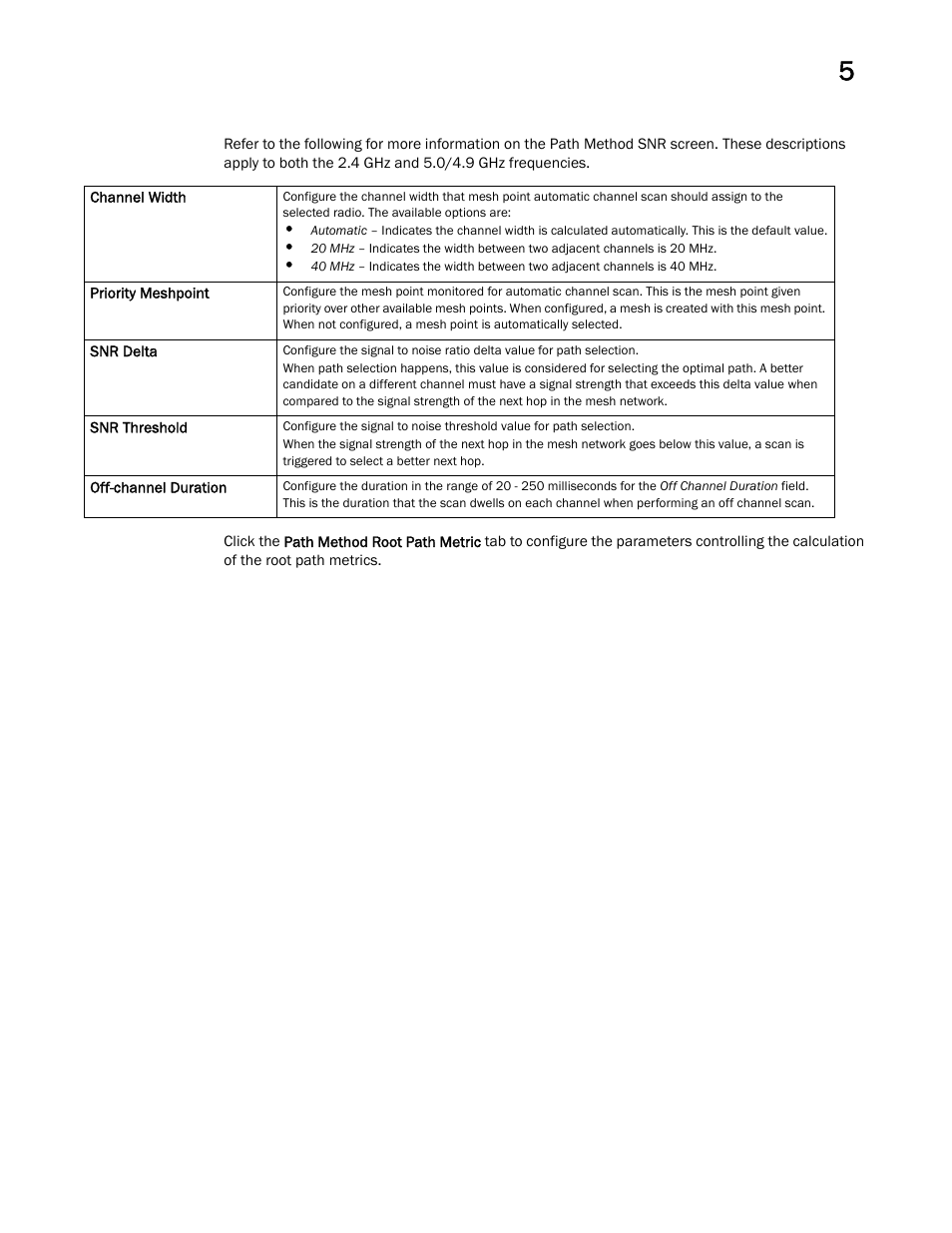 Brocade Mobility Access Point System Reference Guide (Supporting software release 5.5.0.0 and later) User Manual | Page 217 / 854