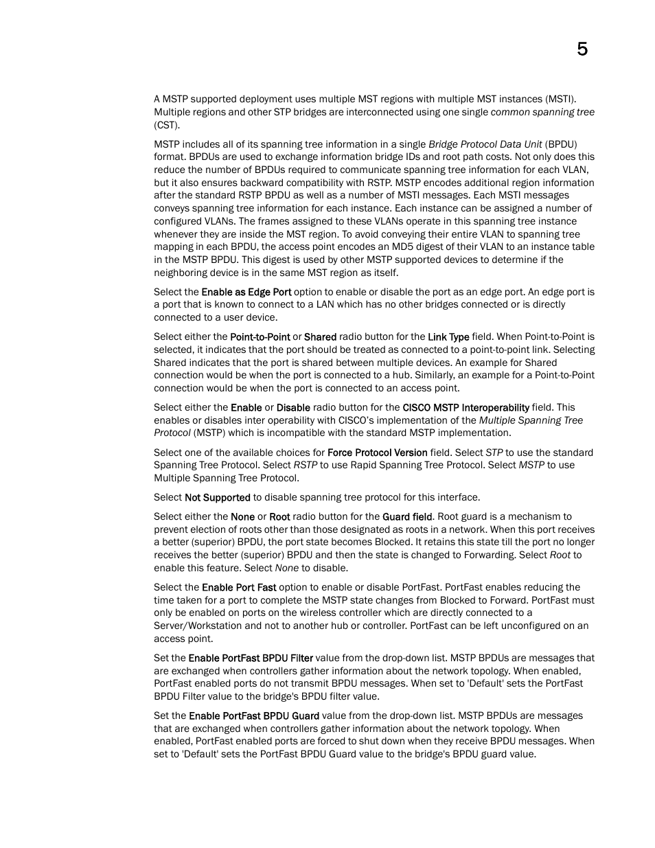 Brocade Mobility Access Point System Reference Guide (Supporting software release 5.5.0.0 and later) User Manual | Page 269 / 854