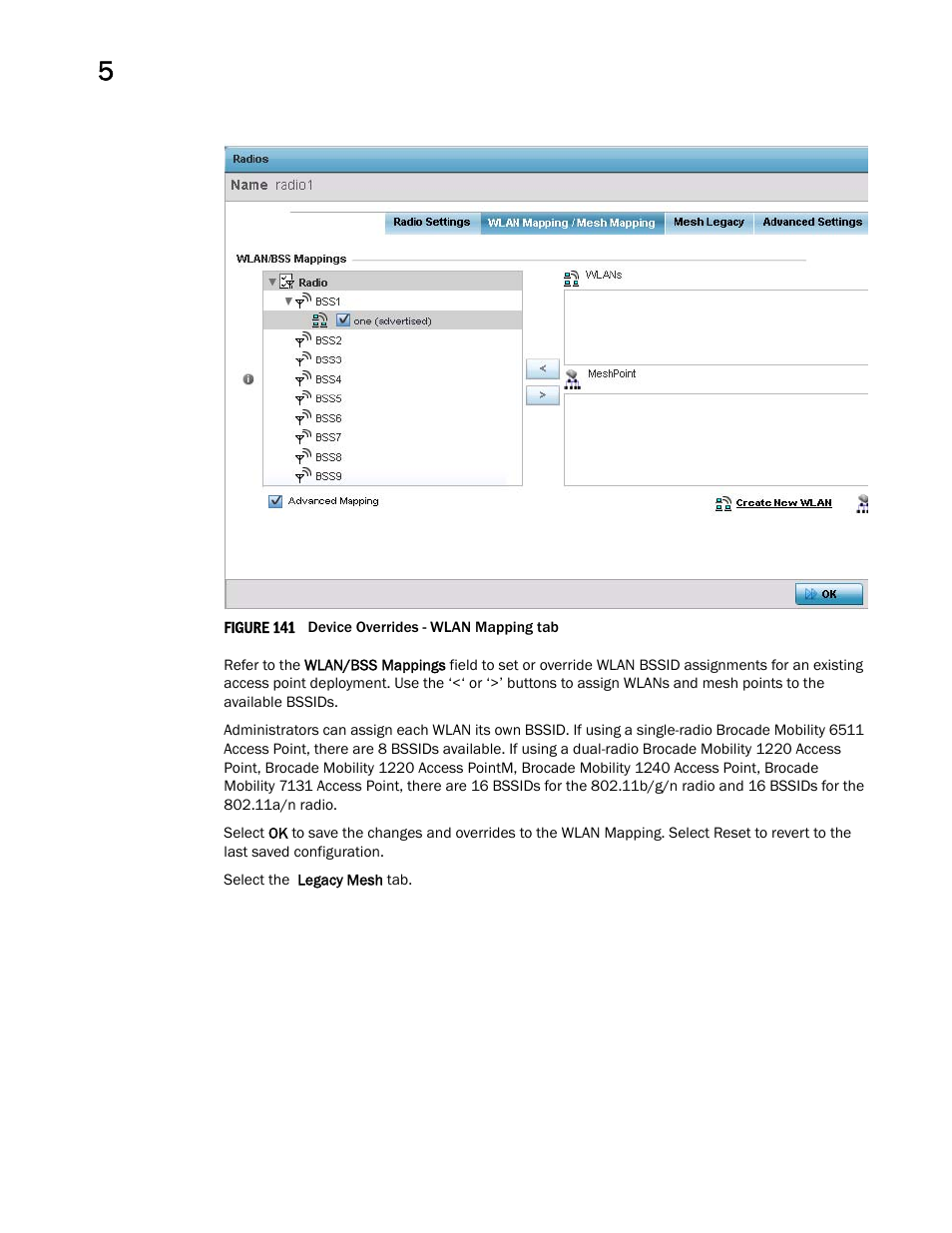 Brocade Mobility Access Point System Reference Guide (Supporting software release 5.5.0.0 and later) User Manual | Page 288 / 854