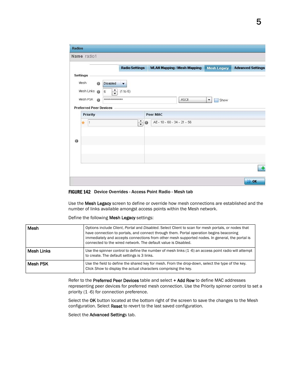 Brocade Mobility Access Point System Reference Guide (Supporting software release 5.5.0.0 and later) User Manual | Page 289 / 854