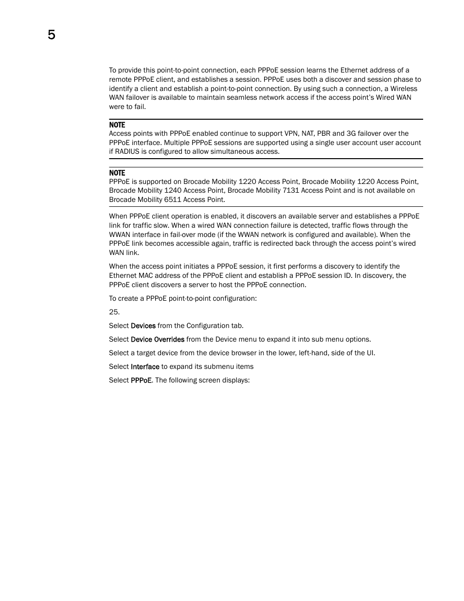 Brocade Mobility Access Point System Reference Guide (Supporting software release 5.5.0.0 and later) User Manual | Page 294 / 854