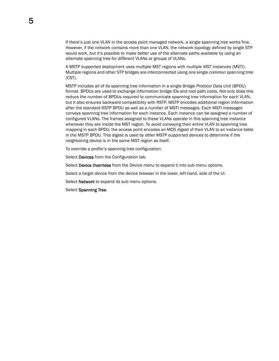 Brocade Mobility Access Point System Reference Guide (Supporting software release 5.5.0.0 and later) User Manual | Page 312 / 854