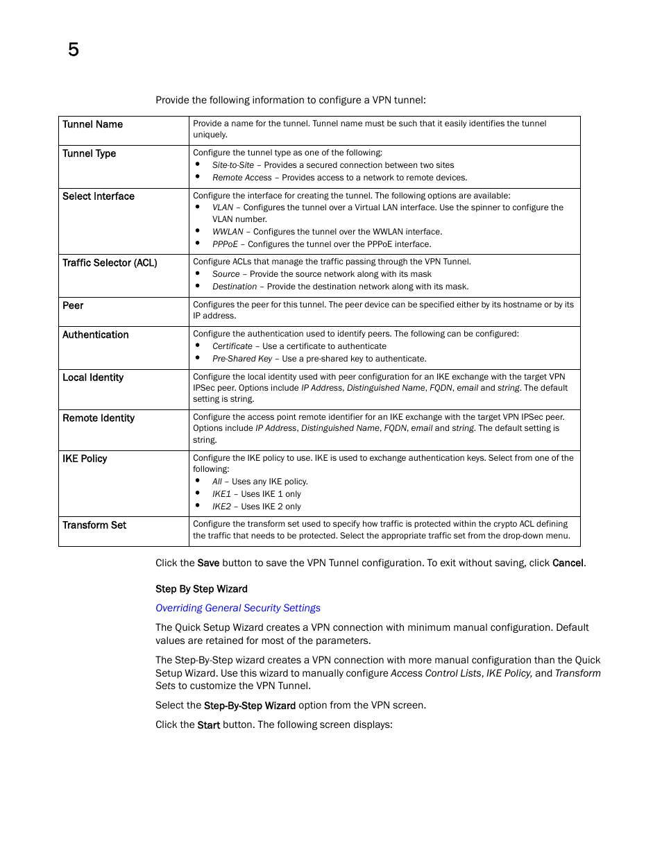 Step by step wizard | Brocade Mobility Access Point System Reference Guide (Supporting software release 5.5.0.0 and later) User Manual | Page 346 / 854