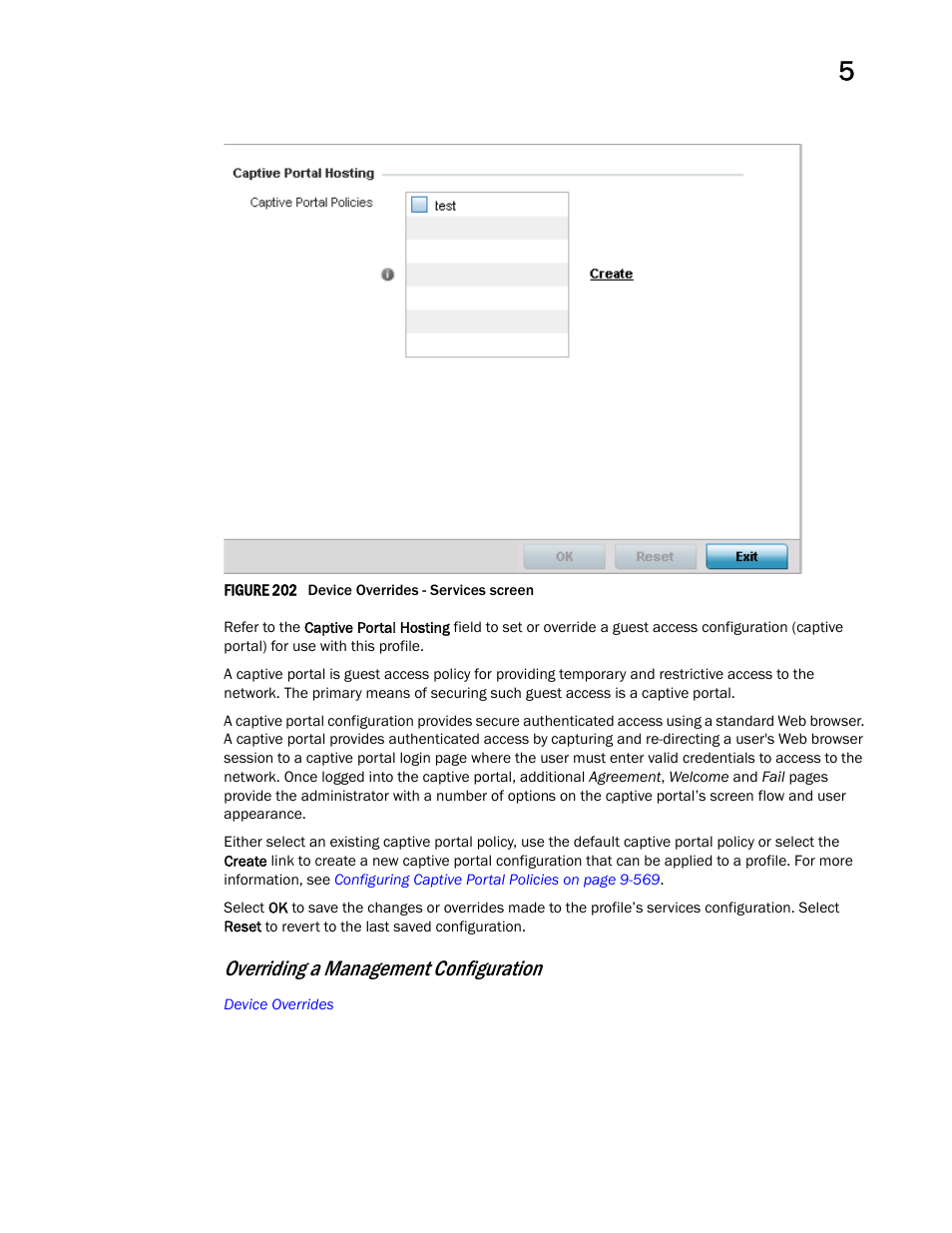 Overriding a management configuration | Brocade Mobility Access Point System Reference Guide (Supporting software release 5.5.0.0 and later) User Manual | Page 375 / 854