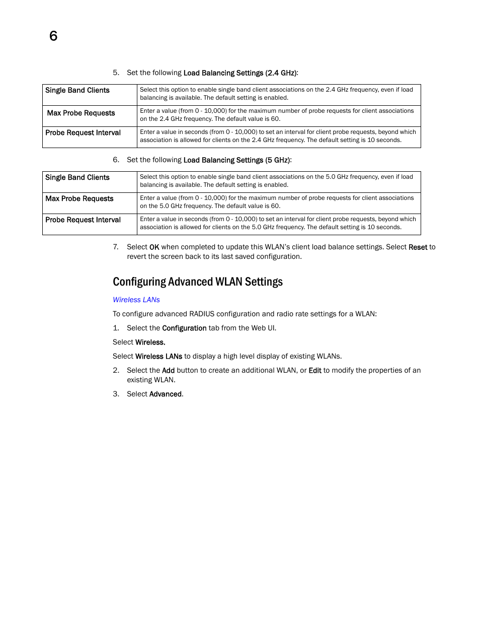 Configuring advanced wlan settings | Brocade Mobility Access Point System Reference Guide (Supporting software release 5.5.0.0 and later) User Manual | Page 440 / 854